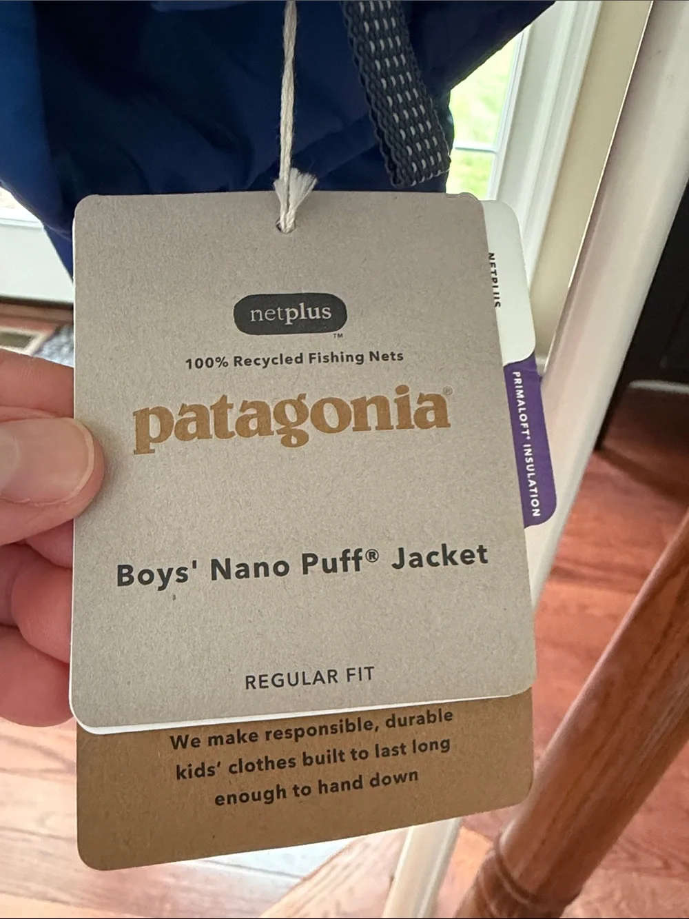 Boys’ Patagonia Kids Royal Blue Quilted Nano Puffer Jacket